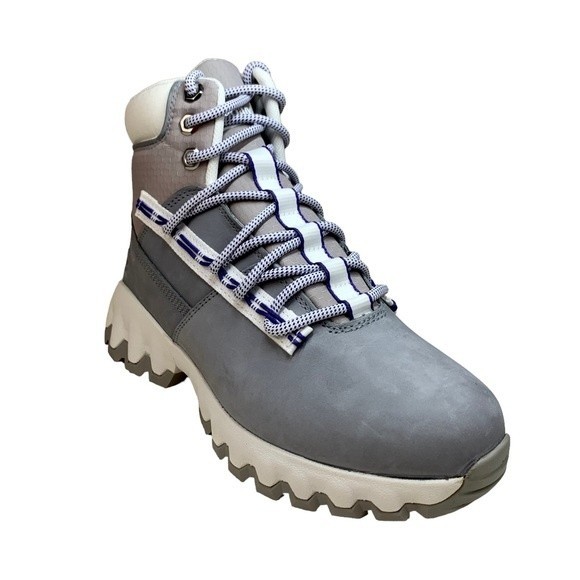 NWT Timberland Greenstride Edge Waterproof Nubuck Gray Hiking Boots 8 - Picture 4 of 10